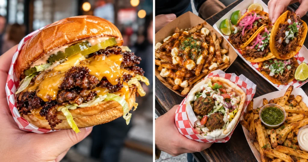Best fast-food spots in Montreal with burgers, poutine, tacos, falafel and fries