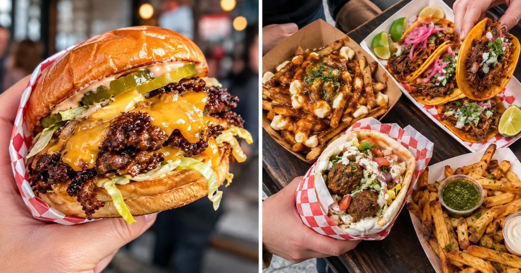 Best fast-food spots in Montreal with burgers, poutine, tacos, falafel and fries